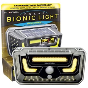 Вуличний настінний ліхтар із датчиком руху Bionic Light | Зовнішній ліхтар на сонячних батареях