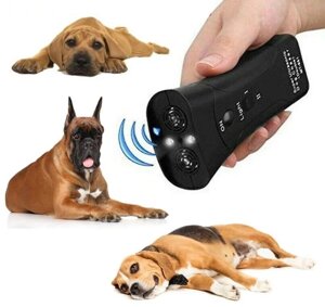 Ультразвуковий відлякувач собак MT-651E + крона | Відлякувач собак з ліхтариком