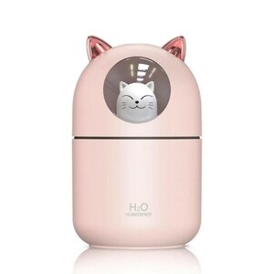 Зволожувач повітря Humidifier H2O CAT | Портативний дифузор | Нічник-зволожувач настільний