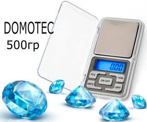 Весы ACS 500g/0.1g MS 1724 Domotec | Компактные электронные весы | Ювелирные весы