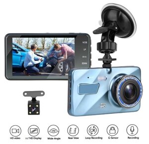 Відеореєстратор для Автомобіля із задняю Камерою Dual Lens A10/F9/V2 Full HD 1080 H31 3,5 Дюйма