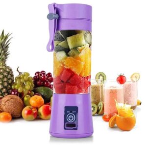 Блендер Фіолетовий Juice Cup Fruits USB | Кухонний блендер-шейкер для смузі і коктейлів