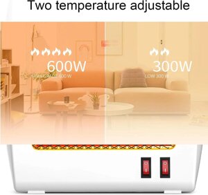 Електро нагрівач Heater QH 800 | Тепловінтелятор | Мініконвектор із гарячим повітрям