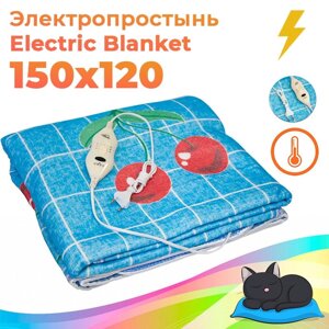 Електропростинь з Сумкою Electric Blanket 150*120 Blue Cherry | Простинь з підігрівом