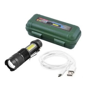 Ліхтарик ручний BL 525 USB micro charge ⁇ Світлодіодний ліхтар на акумуляторі