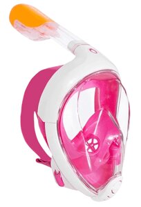 Інноваційна маска для снорклінга підводного плавання Easybreath рожева