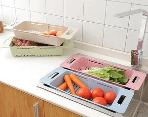 Кошик в раковину для миття фруктів і овочів | Друшляк на мийку