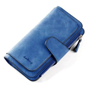 Гаманець Baellerry N2345 темно-синій | Клатч із замші | Жіноче портмоне