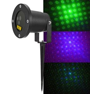 Лазерна установка вулична RD-8001 RGB (3 кольори) (12 малюнків) XL719 RGB | Стробоскоп лазерний | Світломузика