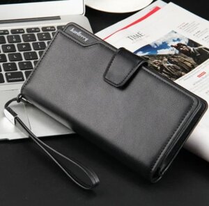 Чоловічий гаманець Baellerry 1063 чорний | Клатч для чоловіків | Чоловіче портмоне для купюр