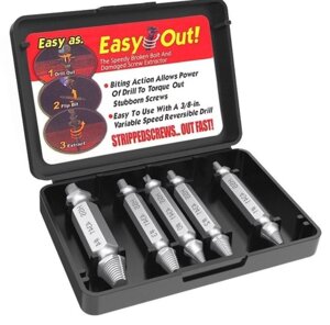Набір екстракторів (біт) EASY OUT у коробці | Екстрактори для викручування шурупів