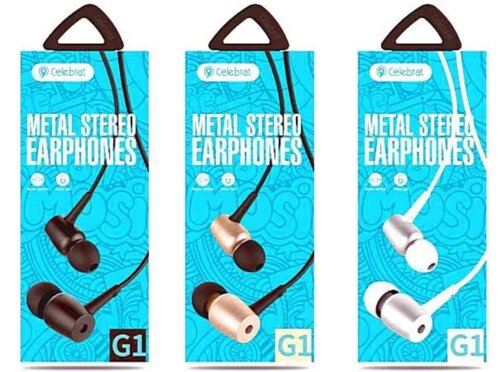 Навушники CELEBRAT G1 дротові | Навушники вакуумні | Гарнітури для смартфона