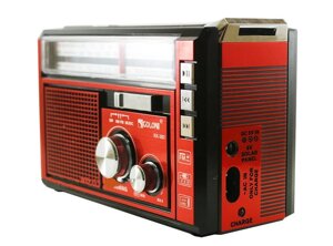 Портативний радіоприймач GOLON RX-382 | ФМ приймач з флешкою | Радіо переносне