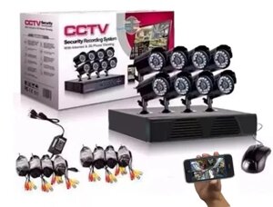 Система відеоспостереження CCTV XVR-TO801N на 8 камер | Вулична відеокамера