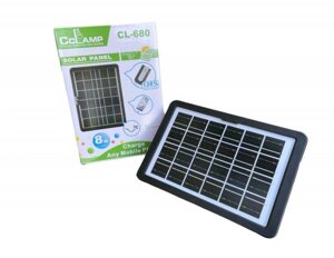 Сонячна панель з usb виходом CLl 680 | Сонячна батарея для ґаджетів | Портативна сонячна панель