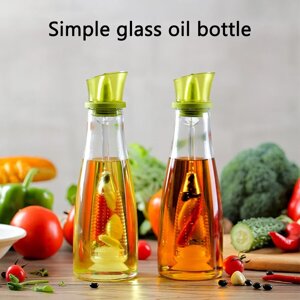 Скляний дозатор олії Simple Glass Oil Bottle | Скляна пляшка для олії