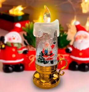 Свічка новорічна led 77 х 69 х 172 | Світлодіодна свічка, що імітує полум'я | Новорічна декорація