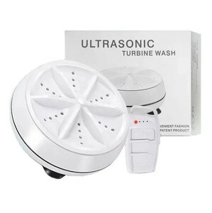 Ультразвукова портативна міні пральна машинка Usltrasonic Turbine Wash від USB і повербанка