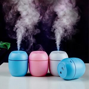 Зволожувач повітря Humidifier круглий | Ультразвуковий зволожувач із підсвіткою | Іонізатор повітря