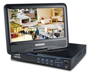 Видеорегистратор + монитор 10"4CH) Система видеонаблюдения