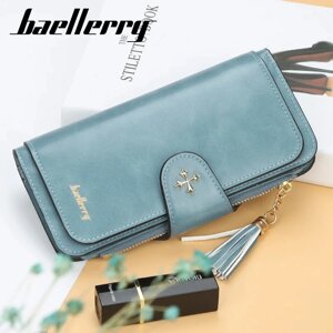 Жіночий гаманець портмоне Baellerry N2341 Синій | Жіночий клатч екошкіра