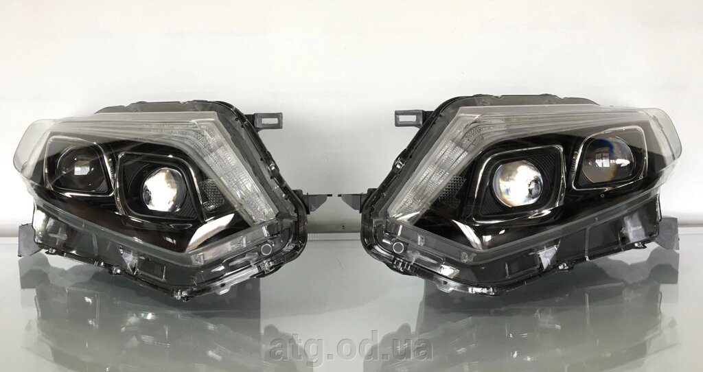 Фари комплект Nissan Rogue 2014-2015 галоген Led ДХО 26010-4BA5A, 26060-4BA2A від компанії ATG-Parts - запчастини кузова та оптика - фото 1