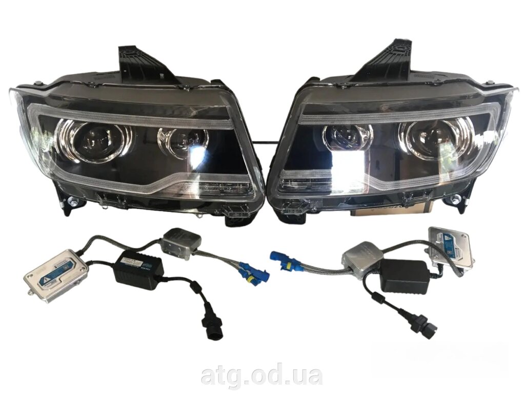 Фари ксенон Jeep Compass 2014-2016 Led ДХВ 68171215AA, 68171214AB комплект від компанії ATG-Parts - запчастини кузова та оптика - фото 1