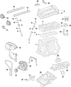 Кришка колінвала Ford Escape 13-16 1.6T BM5Z 6K301-B оригінал б/в