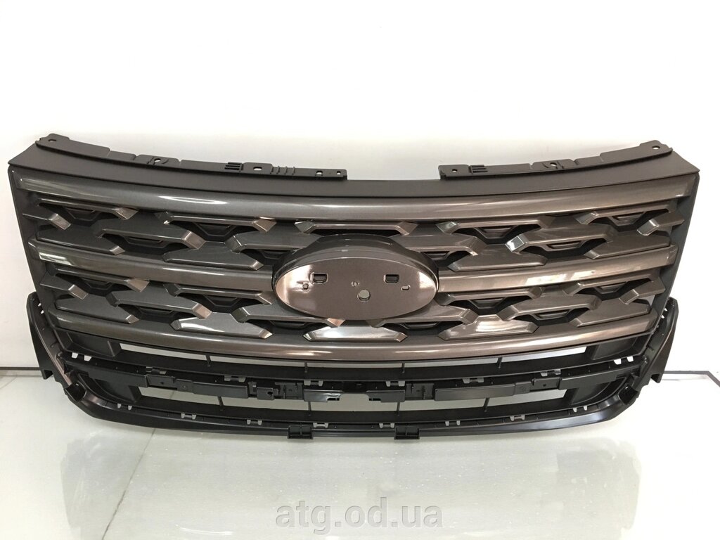 Решітка радіатора grill Ford Explorer 18-19 JB5Z-8200-AK (AG) сіра від компанії ATG-Parts - запчастини кузова та оптика - фото 1