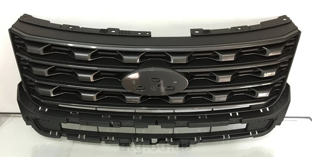 Решітка радіатора grill Ford Explorer 2016-2017 FB5Z8200AC матова сіра від компанії ATG-Parts - запчастини кузова та оптика - фото 1