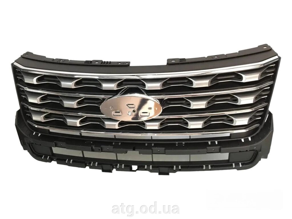 Решітка радіатора grill Ford Explorer 2016-2017 срібло FB5Z8200AD від компанії ATG-Parts - запчастини кузова та оптика - фото 1