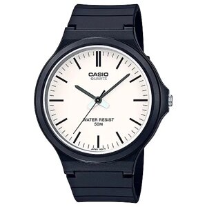 Годинник чоловічий Casio оригінал наручний кварцовий, водонепроникний годинник Касіо з білим циферблатом