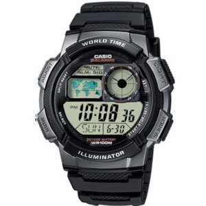 Годинник чоловічий наручний Casio оригінал AE1000W, електронний годинник Касіо протиударний водонепроникний