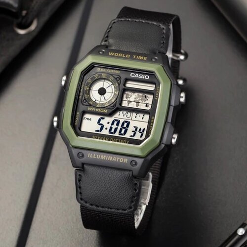 Годинник тактичний протиударний водонепроникний, годинник чоловічий Casio (оригінал), годинник електронний наручний
