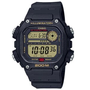 Годинник водонепроникний 200 м протиударний, тактичний годинник чоловічий Casio DW-291 оригінал з підсвічуванням