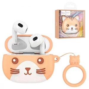 Дитячі навушники бездротові вкладиші для дітей блютуз Hoco EW46 Cat, Bluetooth навушники дитячі для телефону