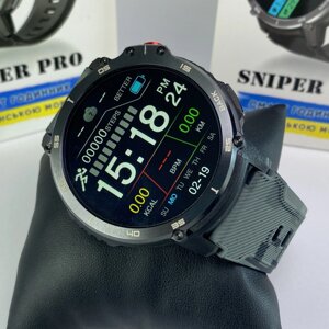 Смарт годинник для військових тактичні протиударні та водонепроникні Smart Watch з дзвінком Modfit Sniper Pro