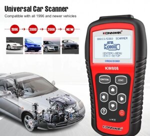 Автосканер OBD KM808 | Сканер для автомобілів мультимарковий