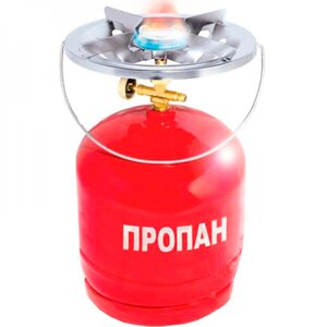 Балон газовий Пропан 3 кг | Комплект газовий кемпінг 8 л | Туристичний примус із балоном