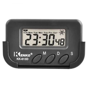 Годинник в авто Kenko KK-613D + секунди | Електронні годинник, секундомір | Цифровий будильник