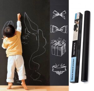 Дошка-стікер для малювання крейдою Black Board Sticker | Дитяча дошка для малювання