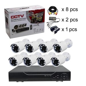 Комплект відеоспостереження UKC DVR KIT-945 8ch Gibrid AHD 8 камер | Відеореєстратор для приміщення