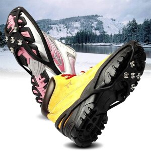 Льодоступи на взуття Magic Spiker 3 пари | Чорні снігоступи протиковзні накладки на взуття TV Shop