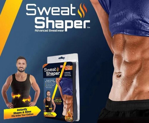 Чоловіча майка для схуднення Sweat Shaper | Одяг для схуднення для чоловіків | Чоловіча майка стягуюча