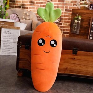 Мягкая игрушка Морковка 60см | Игрушка-подушка