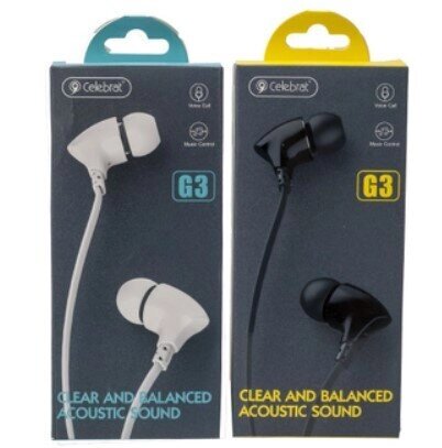 Навушники CELEBRAT G3 дротові | Навушники вакуумні | Гарнітури для смартфона