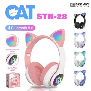 Навушники накладні STN-28 LED-підсвітка (Колір на вибір) Бездротові bluetooth навушники | Дитячі навушники