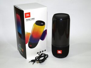 Портативна колонка зі світломузикою JBL Pulse 3 Mini (Чорна)