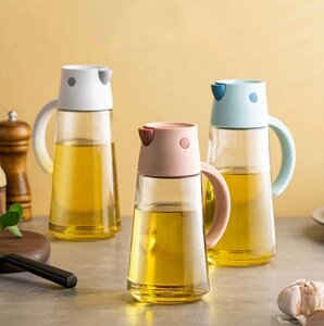 Скляний дозатор для оцту й оливкової олії, 550 мл ⁇ Пляшка для олії та оцту