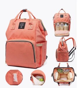 Сумка-рюкзак для мам TRAVELING SHAR рожевий | Вулична сумка багатофункціональна для мам і малюків
